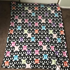 colorful peace sign blanket